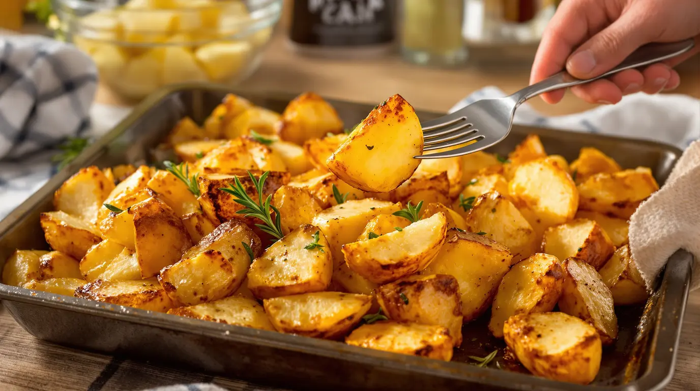 Pommes de terre au four : l’astuce simple que j’utilise pour les rendre bien croustillantes à coup sûr Pommes de terre au four : l’astuce simple que j’utilise pour les rendre bien croustillantes à coup sûr