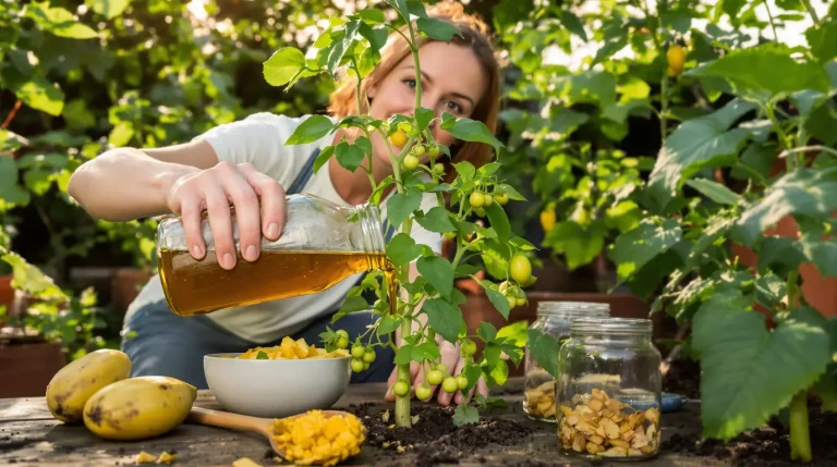Purin de banane au jardin : propriétés, recette et comment l’utiliser efficacement